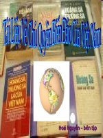 10.Tai lieu ve chu quyen bien dao Hoang sa va TruongSa cua Viet Nam.