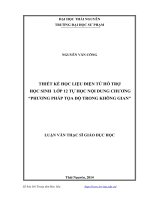 Thiết kế học liệu điện tử hỗ trợ học sinh lớp 12 tự học nội dung chương phương pháp tọa độ trong không gian