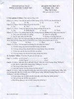 Đề thi Vat ly 6 HK 1 LNgan(2011-2012)