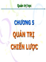 CHỨC NĂNG CHIẾN LƯỢC TRONG QUẢN TRỊ