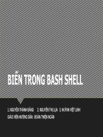 BIẾN TRONG BASH SHELL