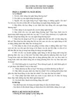 ĐỀ CƯƠNG ÔN THI TỐT NGHIỆP NGÀNH CAO ĐẲNG NGÂN HÀNG