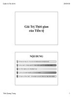 Giá trị thời gian của tiền tệ