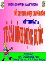 Bai 23.Lớp 3.Vẽ cái bình đựng nước