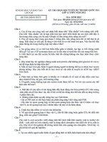 Đề chọn ĐT HSGQG môn Sinh học năm 2012