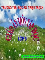 TẬP ĐỌC L.5: HẠT GẠO LÀNG TA