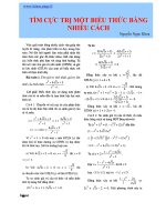 chuyên đề tìm cực trị(2012)