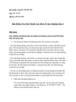 Bài kiểm tra Đơn vị hành chính sự nghiệp