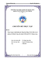 thực trạng và giải pháp mở rộng huy động vốn từ dân cư tại phòng giao dịch định công chi nhánh ngân hàng nông nghiệp thăng long