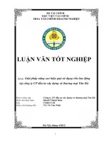 giải pháp nâng cao hiệu quả sử dụng vốn lưu động tại công ty cp đầu tư xây dựng và thương mại tân hà