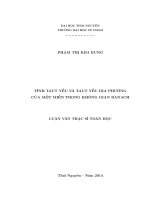 Tính Taut yếu và Taut yếu địa phương của một miền trong không gian Banach