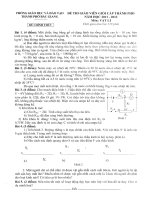 Đề thi GVG TP Bắc Giang 2011-2012 Vật lý