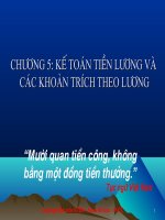 Bài giảng kế toán tiền lương và các khoản trích theo lương