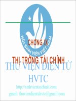 Slide thị trường tài chính