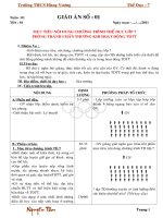 Giao an the duc 7 moi nhat