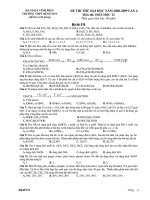 Đề thi thử ĐH hay 11