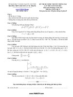Đề thi OLIMPIC 30/4/2011 Môn Toán 11