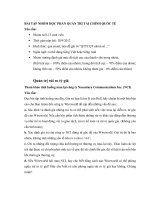 Bài tập nhóm học phần quản trị tài chính quốc tế