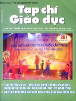 Tạp chí giáo dục ( Số 261 kì 1 tháng 5/2011)