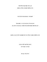 tìm hiểu và xây dựng ứng dụng đa nền tảng dựa trên framework phonegap