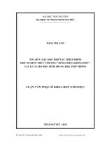 Tổ chức dạy học hợp tác theo nhóm một số kiến thức chương dòng điện không đổi vật lý 11 cho học sinh Trung học Phổ thông