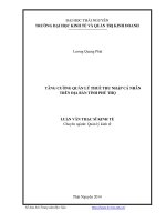 Tăng cường quản lý thuế thu nhập cá nhân trên địa bàn tỉnh Phú Thọ