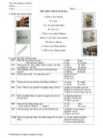 kiem tra hoc kí I (let''''s learn english one)