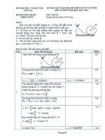 HDC MTCT cấp tỉnh môn Vật lí năm học 2011 - 2012