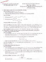 đề thi thử dh hay số 44