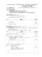 Đề thi và đáp án HKI 2011-2012