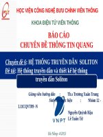 hệ thống truyền dẫn và thiết kế hệ thống truyền dẫn soliton