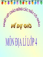 Giáo án điện tử Địa lý 4