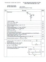 GDC đề HSG cấp tỉnh môn Vật lí năm học 2011 - 2012