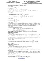 đề thi thử dh hay số 43