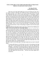 TĂNG CƯỜNG RÈN LUYỆN NGHỀ CHO SINH VIÊN SƯ PHẠM TOÁN TRONG CÁC BÀI GIẢNG TOÁN CƠ BẢN