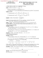 đề thi thử dh hay số 51