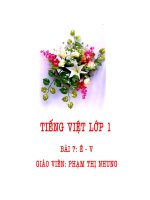 Tiếng Việt lớp 1 - Bài 7