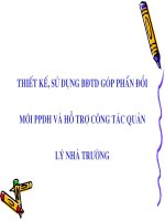 Sử dụng BDTD góp phần đổi mới