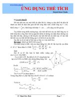chuyên đề úng dụng thể tích 2012