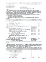 HDC MTCT cấp tỉnh môn Sinh học năm học 2011 - 2012