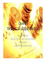 Giáo trình tín dụng và lãi suất tín dụng