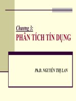 Bài giảng phân tích tín dụng