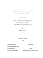 the value of switching and growth options in foreign direct investmentl