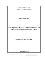 Đặc điểm của đoạn gen mã hóa Protein vỏ phân lập từ Soybean Mosaic Virus