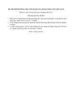 Đề thi Đường lối cách mạng của ĐCSVN năm 2011 - trường ĐHSPTPHCM