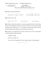 Toán 7 HK 1 (2011-2012) có đáp án