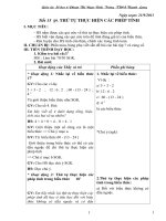 Số học 6 tiết 15