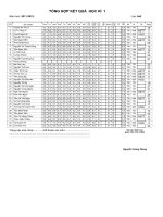 KQ HỌC TẬP HKI NH: 2011- 2012 LỚP 8A2