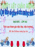 Tích cực tham gia việc trường, việc lớp