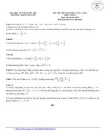 Đáp án Toán Chuyên Sư phạm lần 1, 2012